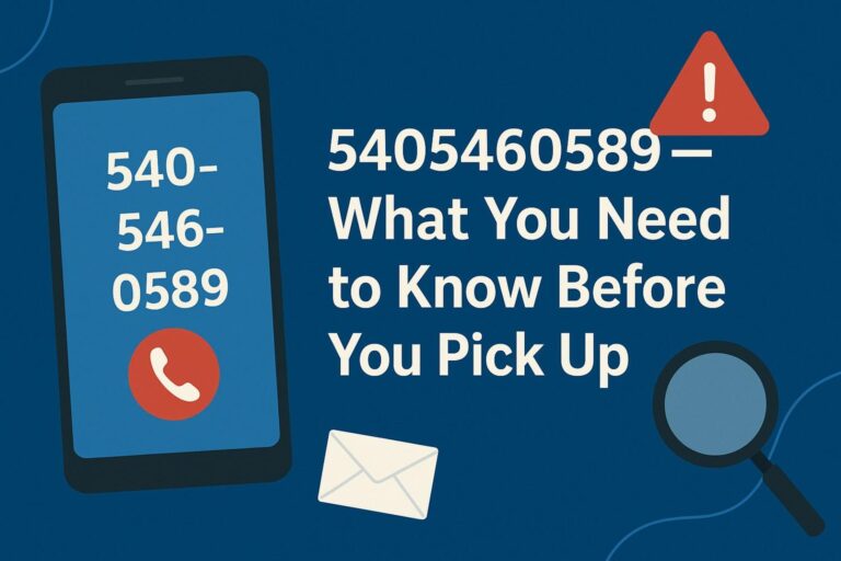 5405460589 — What You Need to Know Before You Pick Up