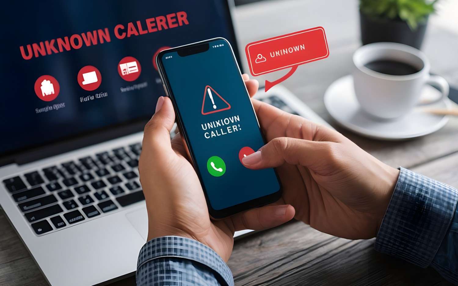How should you handle a call from 5405460589 safely