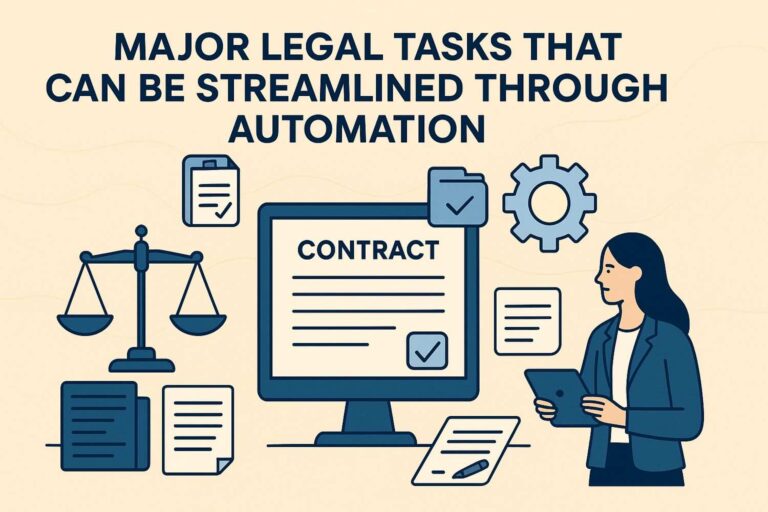 Major Legal Tasks That Can Be Streamlined Through Automation Major Legal Tasks That Can Be Streamlined Through Automation