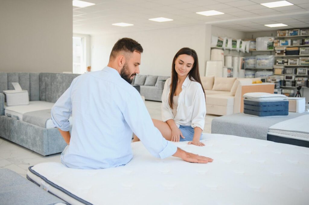 A key benefit of visiting a physical mattress store is the chance to test different options