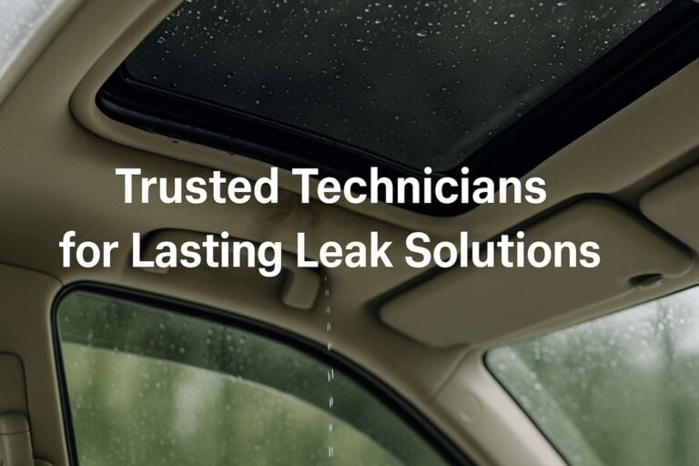 Trusted Technicians for Lasting Leak Solutions