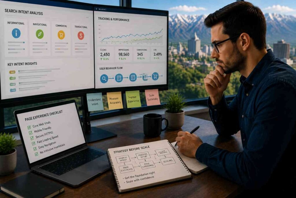 The Real Work Happens Before Scaling: Search Intent, Tracking, And Page Experience